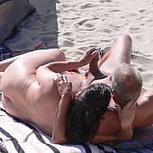 Nudists caught stripped public.