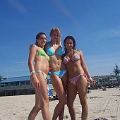 Beauties topless at the Orient.