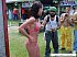 Lovely cuties getting naked at public event.