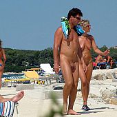 Hawt nudists having fun.