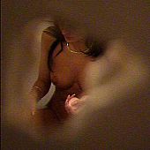 Beautiful lalin girl taking a warm bath.